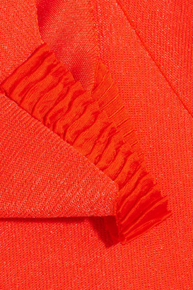 Victoria Beckham Off-the-shoulder Stretch-knit Top - Bright orange