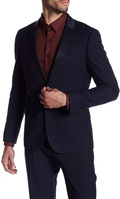 Antony Morato Pattern Lapel Two Button Notch Lapel Super Slim Fit Suit Separates Jacket