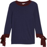 Thumbnail for your product : Halogen Tie Sleeve Crewneck Sweater