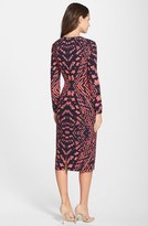 Thumbnail for your product : Maggy London Women's Tie Dye Print Crepe Midi Sheath Dress
