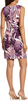 Thumbnail for your product : Connected Apparel Tropical Print Bateau Neck Sleeveless Dress