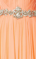 Thumbnail for your product : Marchesa Sorbet Sleeveless Pleated Chiffon Gown