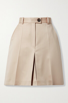 Peter Do Pleated Wool Shorts