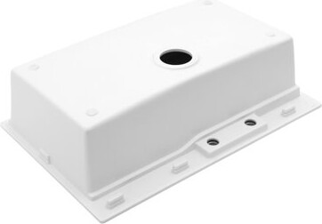 APRESSHUI Waterfall Edge White Quartz Composite Workstation Sink 33x22 Inch – Pull-Out Faucet Ready, Modern Farmhouse Style