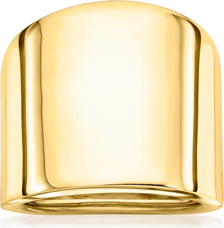 Ross-Simons Italian 14kt Yellow Gold Wide Polished Ring
