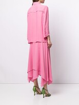 Thumbnail for your product : Baruni Raw-Cut Edge Shirt And Wrap Skirt Set