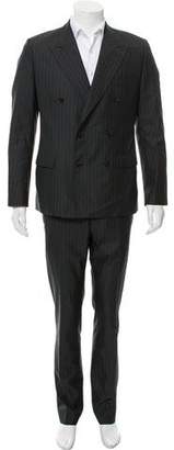 Dolce & Gabbana Striped Double-Breasted Wool Suit
