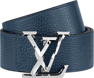 Pre-owned Louis Vuitton Green Vernis Lv Initiales Belt 80cm