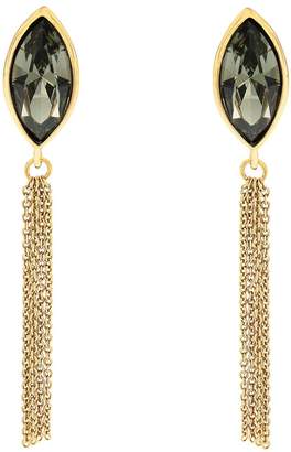 Aurora Gold Plated Crystal Tassle Earrings