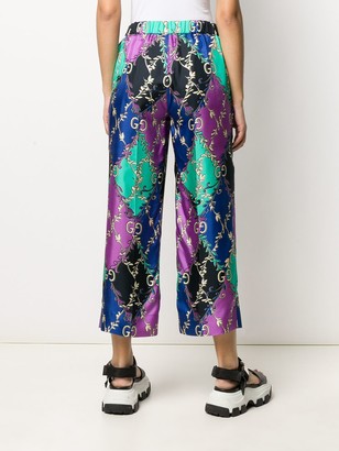 Gucci GG logo cropped trousers