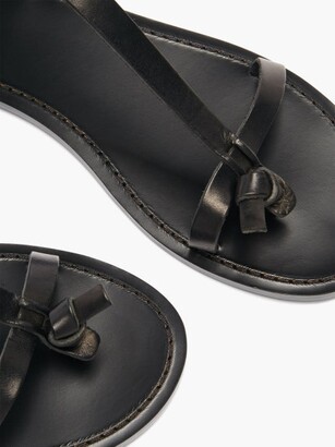 Isabel Marant Jint T-bar Leather Sandals - Black