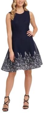 donna karan fit and flare dress