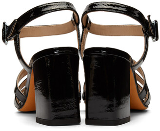 Maryam Nassir Zadeh Black Patent Palma High Sandals
