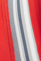 Thumbnail for your product : adidas by Stella McCartney Climastorm Hiit Striped Layered Stretch Shorts