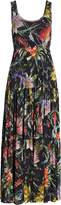 Thumbnail for your product : Fuzzi Floral Tulle Tiered Maxi Dress