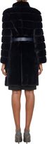 Thumbnail for your product : Fendi Belted Mink Coat-Blue