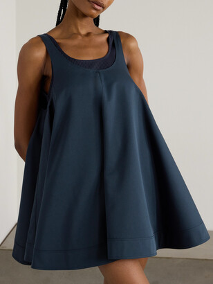 Loewe Logo-appliquéd Cotton And Silk-blend Gabardine Mini