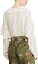 Thumbnail for your product : Ralph Lauren Ruffled Georgette Shirt