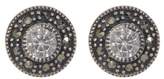 Thumbnail for your product : Judith Jack Sterling Silver Swarovski Marcasite Stud Earrings
