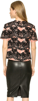 Thumbnail for your product : RED Valentino Flocked Print Top