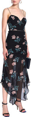 Nicholas Floral-print Silk-georgette Midi Dress