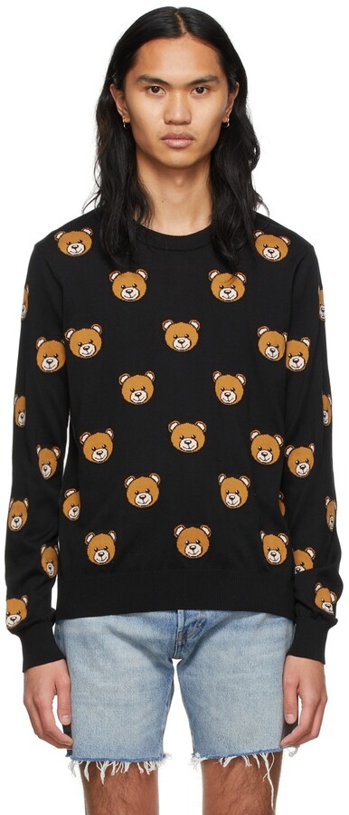 black teddy bear sweater