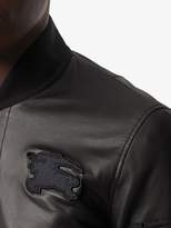 Thumbnail for your product : Burberry EKD Logo Lambskin Bomber Jacket