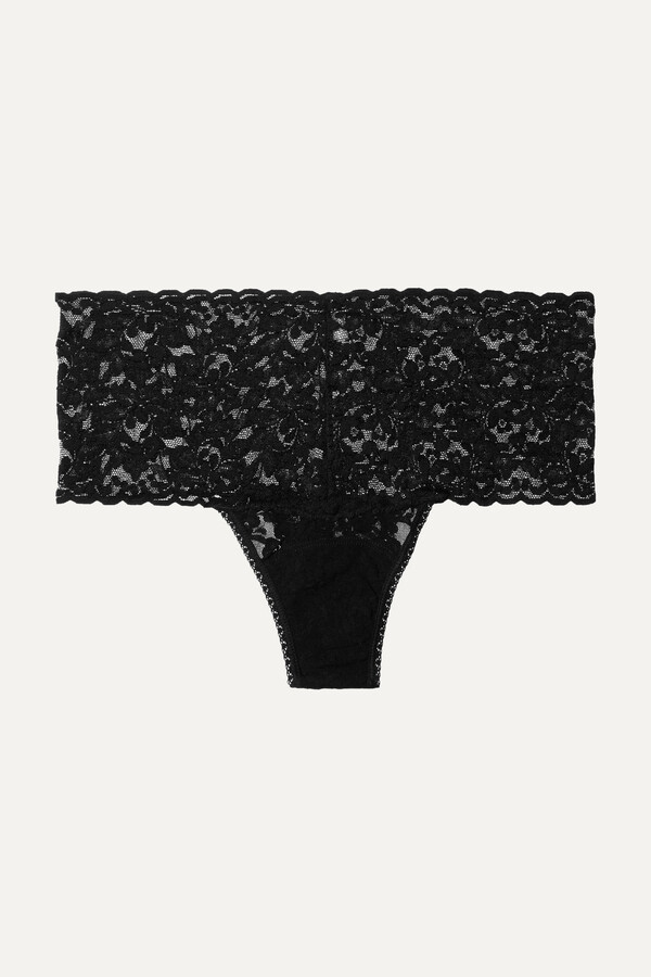 Hanky Panky + Net Sustain Retro Stretch-lace High-rise Thong