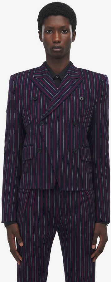 Alexander McQueen Boat Stripe Cropped Jacket