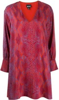 Thumbnail for your product : Just Cavalli Snakeskin Print Flared Dress