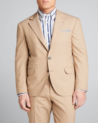 Brunello Cucinelli Men's Solid Stretch-Gabardine Suit - ShopStyle