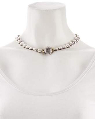 Lagos Two-Tone Collar Necklace