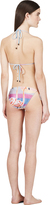 Thumbnail for your product : We Are Handsome Pink & Yellow The Bahamas String Bikini