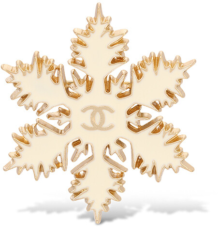 Chanel Vintage Snowflake CC Logo Brooch - ShopStyle Pins