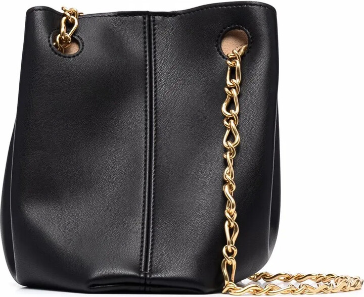 leather strap tote bag