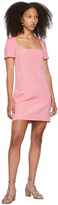 Thumbnail for your product : Valentino Pink Square Neck Short Sleeve Dress