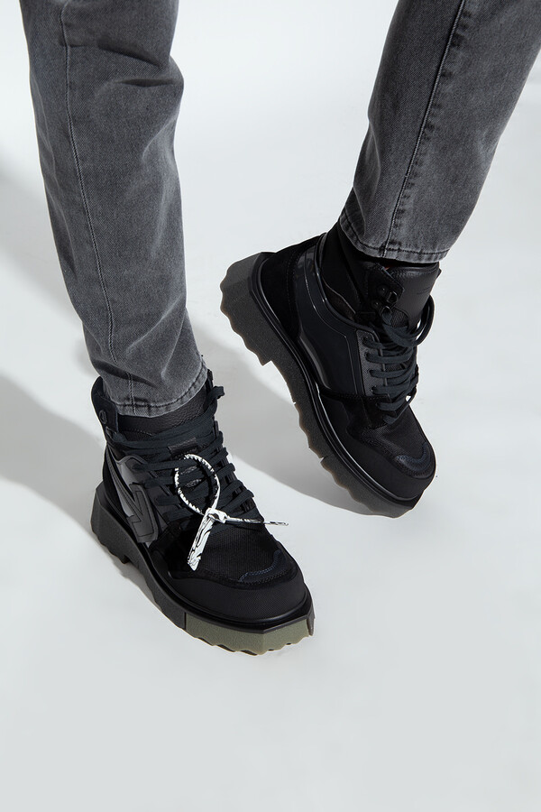 Off-White 'Hiking' Boots With Logo Men's Black - ShopStyle