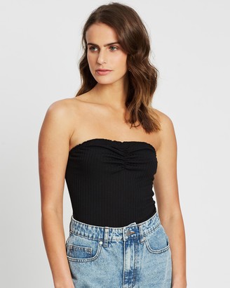 Cotton On Cindy Strapless Ruched Bodysuit