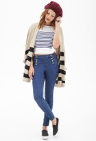 Thumbnail for your product : Forever 21 High-Waisted Matelot Jeans