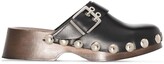 Thumbnail for your product : Ganni Studded Flatform Clogs
