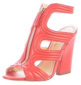 Thumbnail for your product : Jerome C. Rousseau Leather Cage Sandals