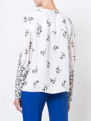 Tibi floral printed blouse