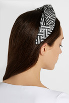 Thumbnail for your product : Eugenia Kim Phoebe glittered suede headband
