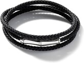 Thumbnail for your product : John Hardy Men's Bamboo Motif Leather Wrap Bracelet