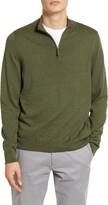 Thumbnail for your product : Nordstrom Half Zip Cotton & Cashmere Pullover Sweater