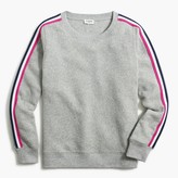 Thumbnail for your product : J.Crew Fleece sweatshirt with side stripe