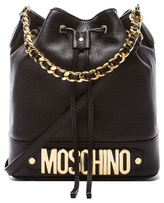 Thumbnail for your product : Moschino Logo Bucket Shoulder Bag in Black