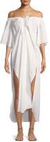 Thumbnail for your product : Mara Hoffman Kamala Off-the-Shoulder Short-Sleeve Coverup Dress