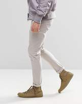 Thumbnail for your product : ASOS Super Skinny Chinos In Light Grey
