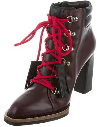 Tod's Leather Lace-Up Boots